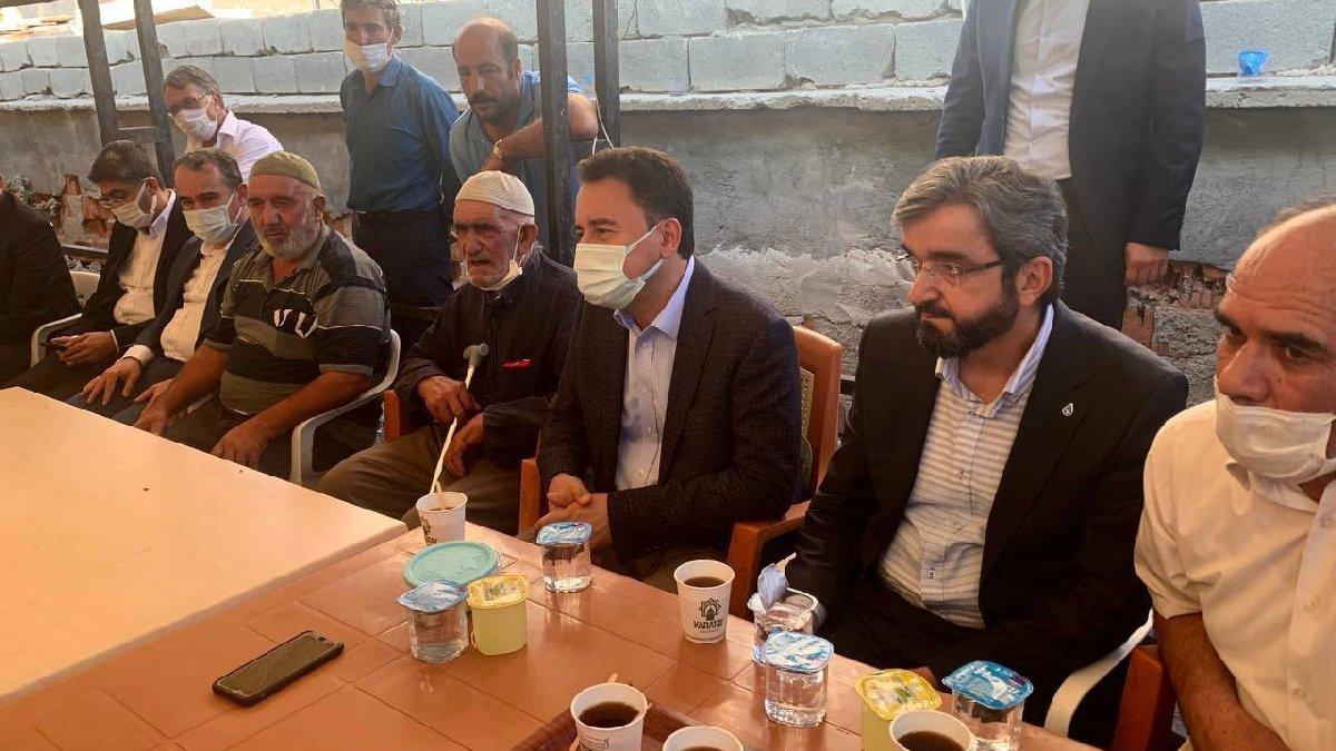 Dedeoğlu ailesini ziyaret eden Babacan: Adalet talebinin takipçisi olacağız