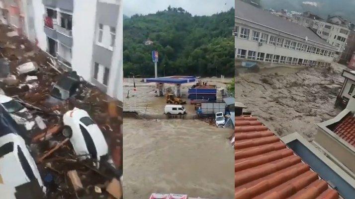 Kastamonu'da felaket: 8 ilçe 10 dakikada sel altında kaldı
